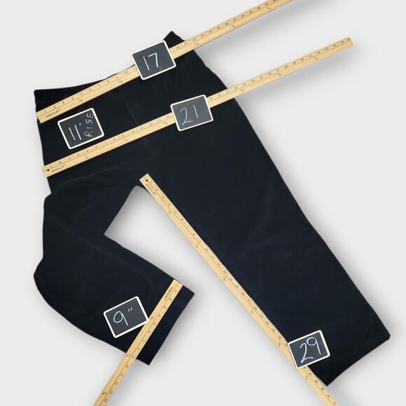 Croft & Barrow Black Corduroy Straight Leg Pants Womens 14 Average Stretch 34x29 - Picture 4 of 10